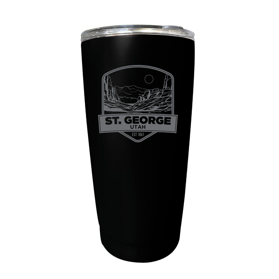 St. George Utah Souvenir 16 oz Engraved Stainless Steel Insulated Tumbler Image 7