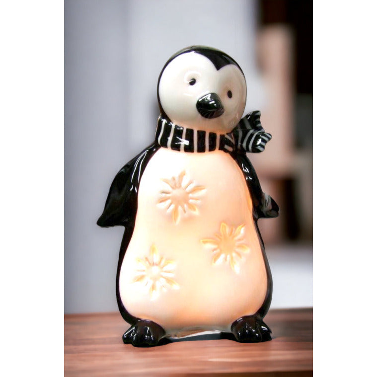 Ceramic Penguin Night Light 4.5x5x6.875 Inch Christmas Image 2