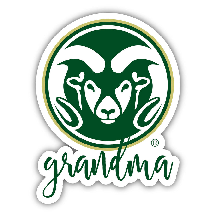 Colorado State Rams Proud Grandma 4-Inch NCAA High-Definition Magnet - Versatile Metallic Surface Adornment Image 1