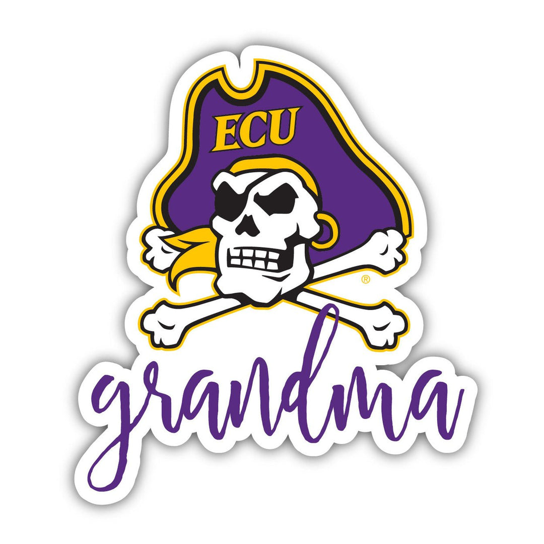 East Carolina Pirates 4 Inch Proud Grandma Magnet Image 1