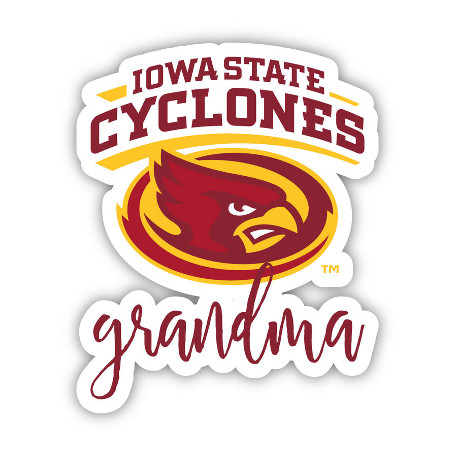 Iowa State Cyclones Proud Grandma 4-Inch NCAA High-Definition Magnet - Versatile Metallic Surface Adornment Image 1