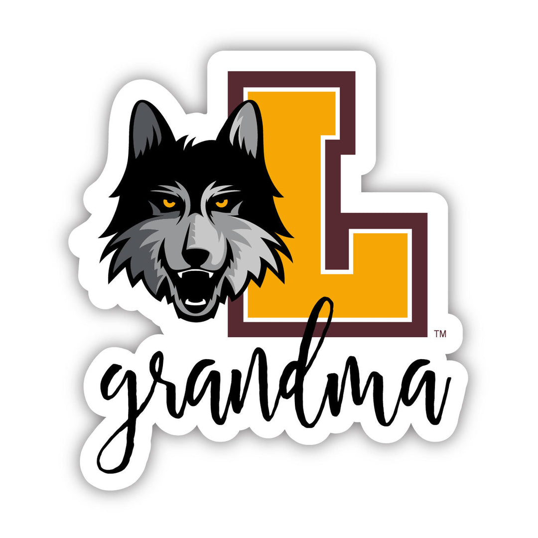 Loyola University Ramblers Proud Grandma 4-Inch NCAA High-Definition Magnet - Versatile Metallic Surface Adornment Image 1