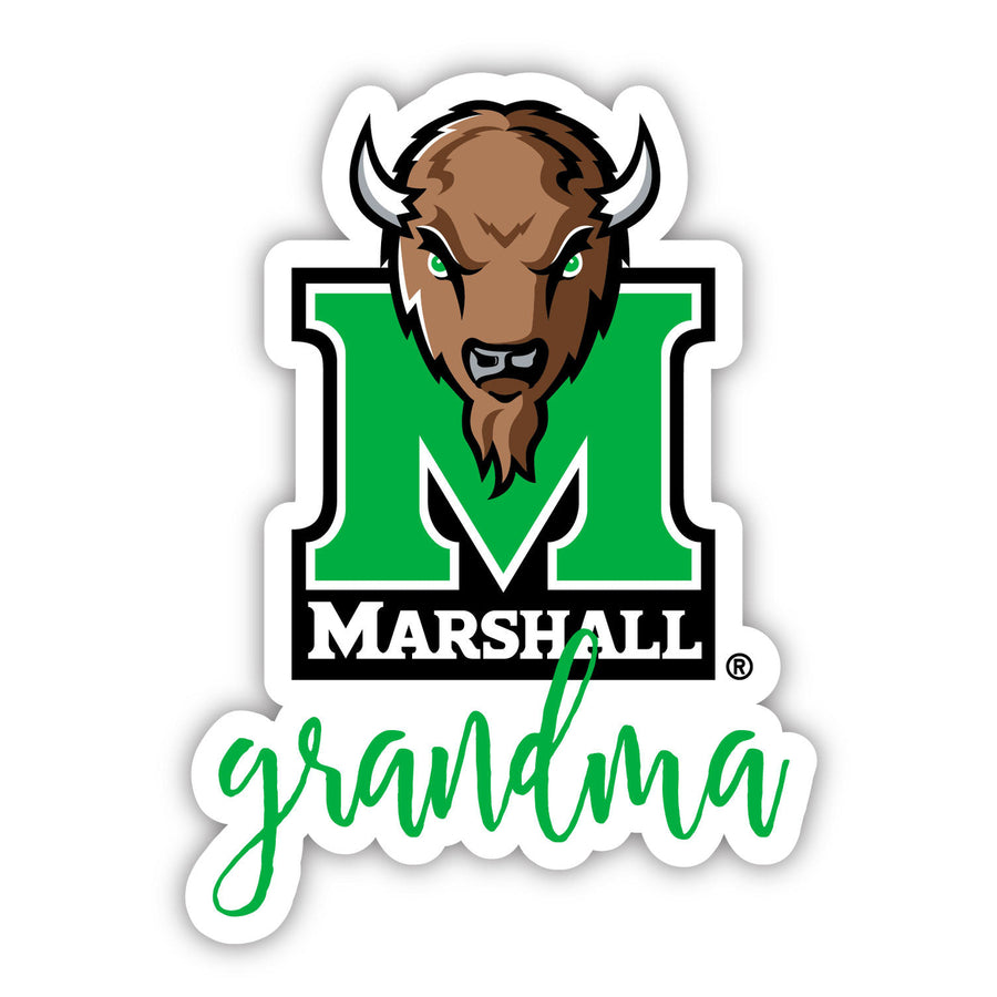 Marshall Thundering Herd Proud Grandma 4-Inch NCAA High-Definition Magnet - Versatile Metallic Surface Adornment Image 1