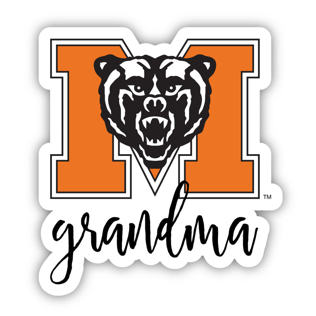 Mercer University Proud Grandma 4-Inch NCAA High-Definition Magnet - Versatile Metallic Surface Adornment Image 1