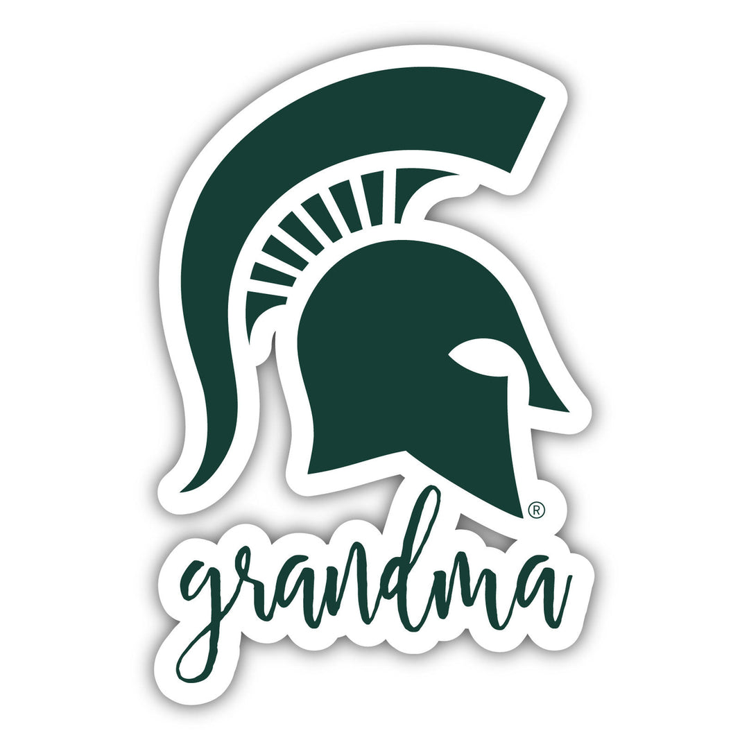 Michigan State Spartans Proud Grandma 4-Inch NCAA High-Definition Magnet - Versatile Metallic Surface Adornment Image 1