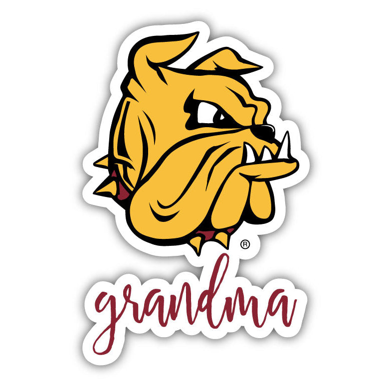 Minnesota Duluth Bulldogs Proud Grandma 4-Inch NCAA High-Definition Magnet - Versatile Metallic Surface Adornment Image 1