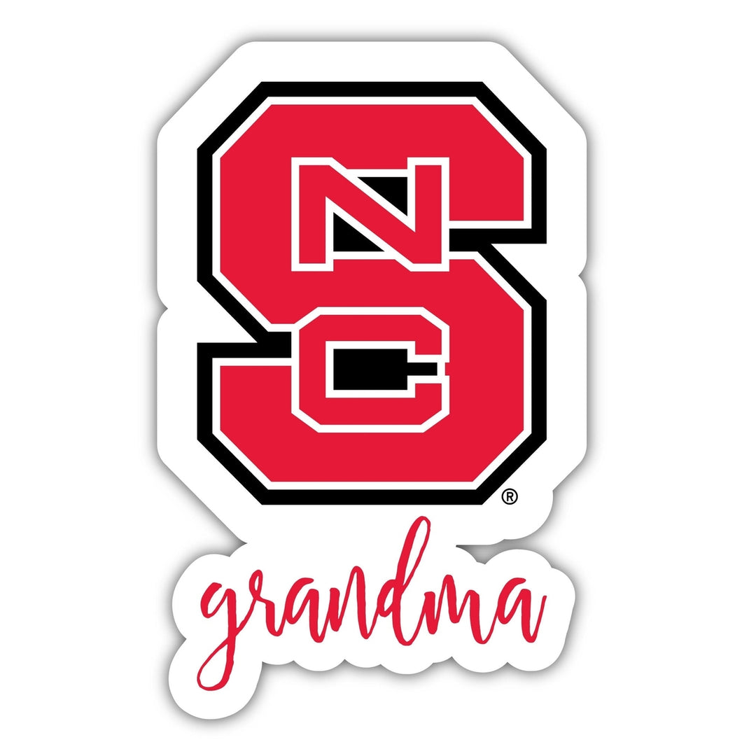 NC State Wolfpack Proud Grandma 4-Inch NCAA High-Definition Magnet - Versatile Metallic Surface Adornment Image 1