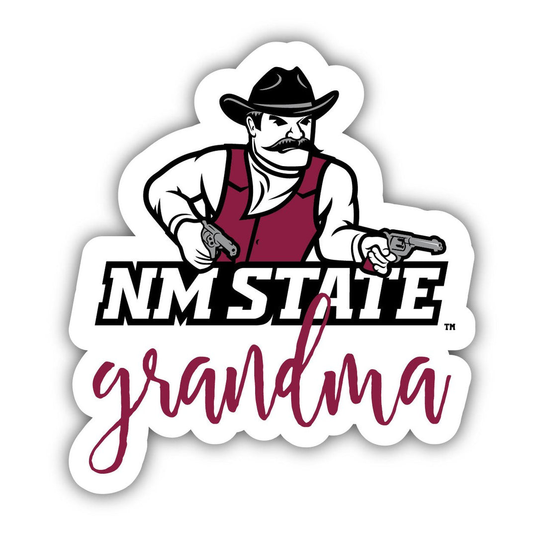 Mexico State University Aggies 4 Inch Proud Grandma Magnet Image 1