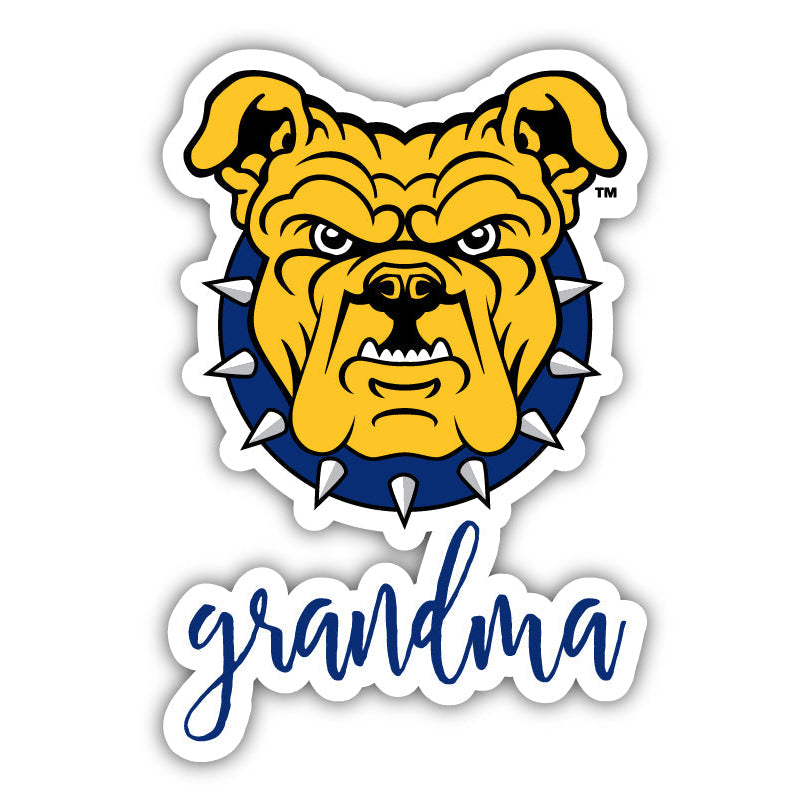 North Carolina AandT State Aggies Proud Grandma 4-Inch NCAA High-Definition Magnet - Versatile Metallic Surface Image 1