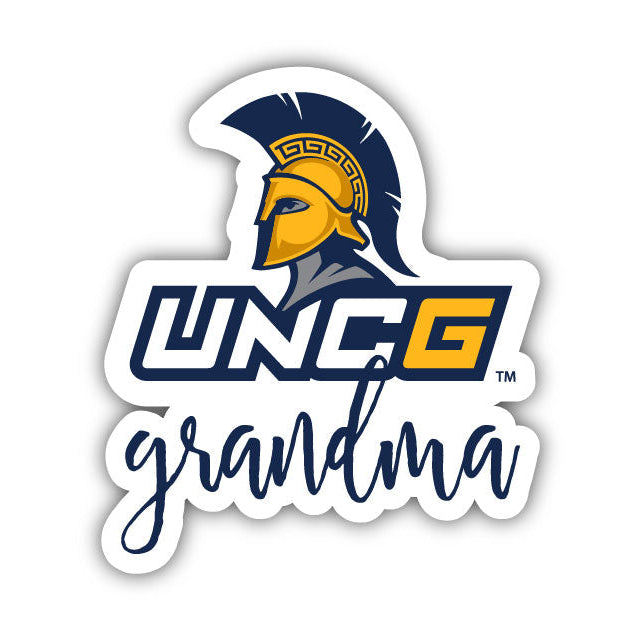 North Carolina Greensboro Spartans Proud Grandma 4-Inch NCAA High-Definition Magnet - Versatile Metallic Surface Image 1