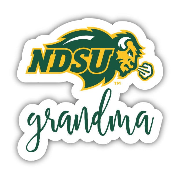 North Dakota State Bison Proud Grandma 4-Inch NCAA High-Definition Magnet - Versatile Metallic Surface Adornment Image 1