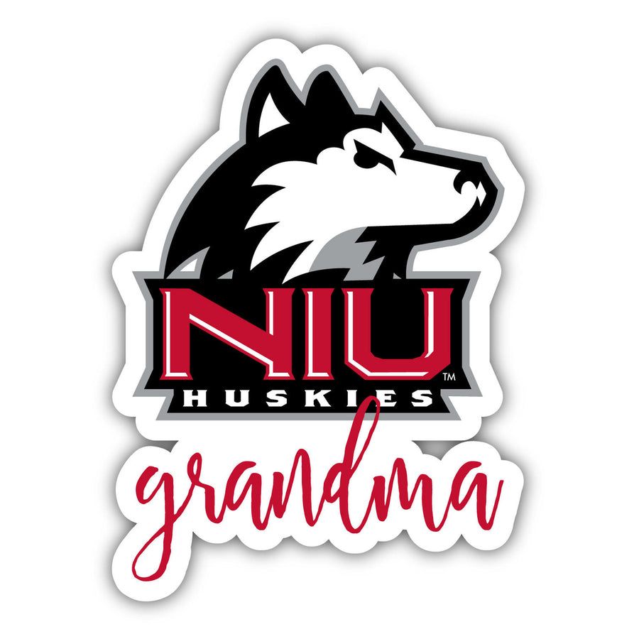 Northern Illinois Huskies Proud Grandma 4-Inch NCAA High-Definition Magnet - Versatile Metallic Surface Adornment Image 1