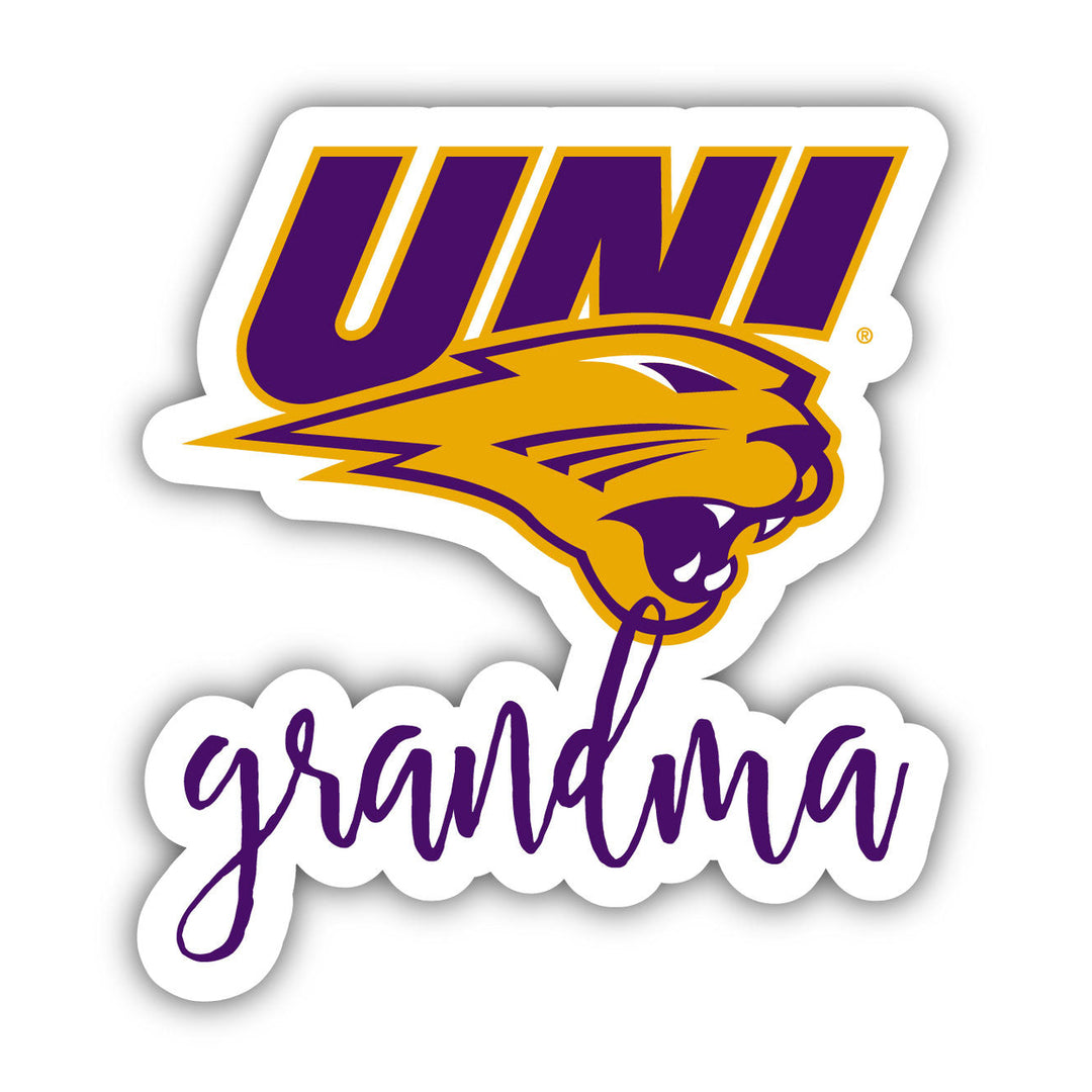 Northern Iowa Panthers Proud Grandma 4-Inch NCAA High-Definition Magnet - Versatile Metallic Surface Adornment Image 1