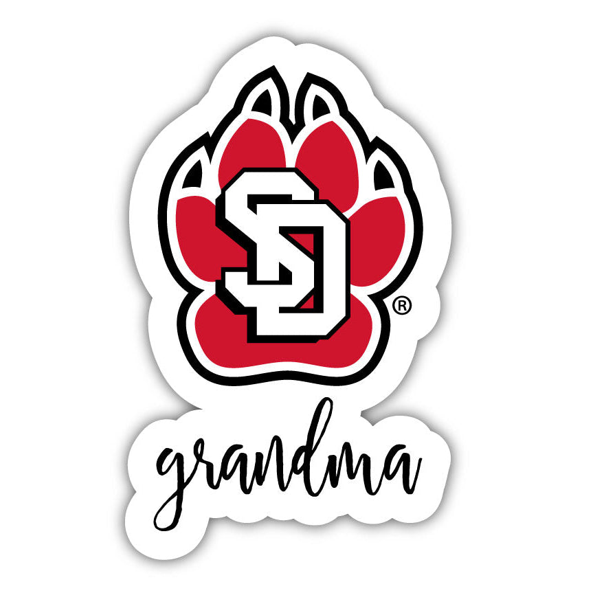 South Dakota Coyotes Proud Grandma 4-Inch NCAA High-Definition Magnet - Versatile Metallic Surface Adornment Image 1