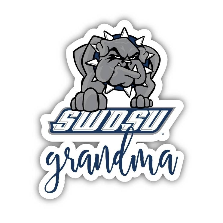 Southwestern Oklahoma State University Proud Grandma 4-Inch NCAA High-Definition Magnet - Versatile Metallic Surface Image 1