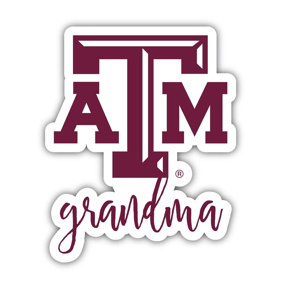 Texas AandM Aggies Proud Grandma 4-Inch NCAA High-Definition Magnet - Versatile Metallic Surface Adornment Image 1