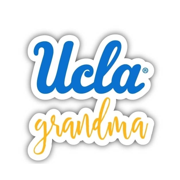 UCLA Bruins Proud Grandma 4-Inch NCAA High-Definition Magnet - Versatile Metallic Surface Adornment Image 1