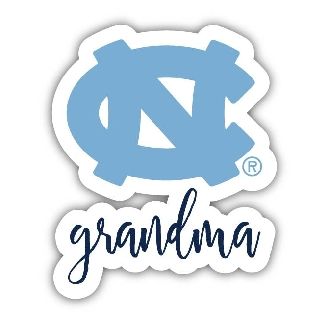 UNC Tar Heels Proud Grandma 4-Inch NCAA High-Definition Magnet - Versatile Metallic Surface Adornment Image 1