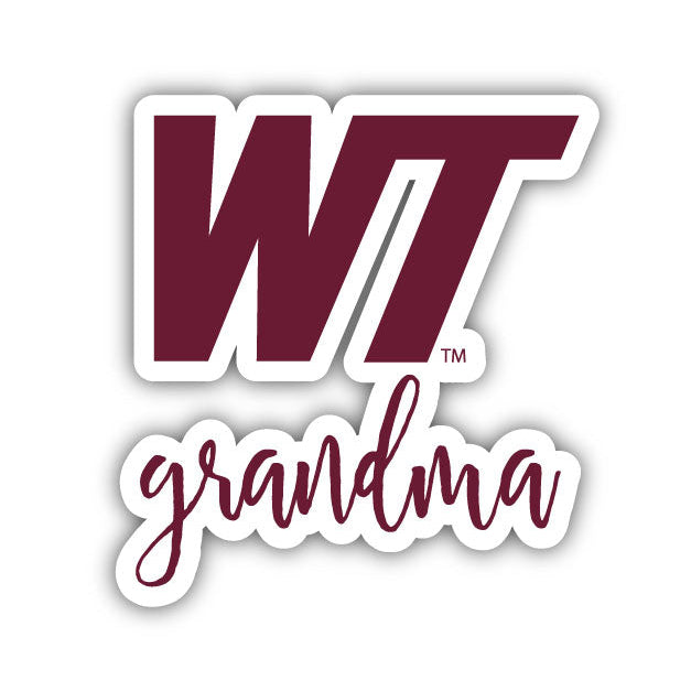 West Texas A&M Buffaloes 4 Inch Proud Grandma Magnet Image 1