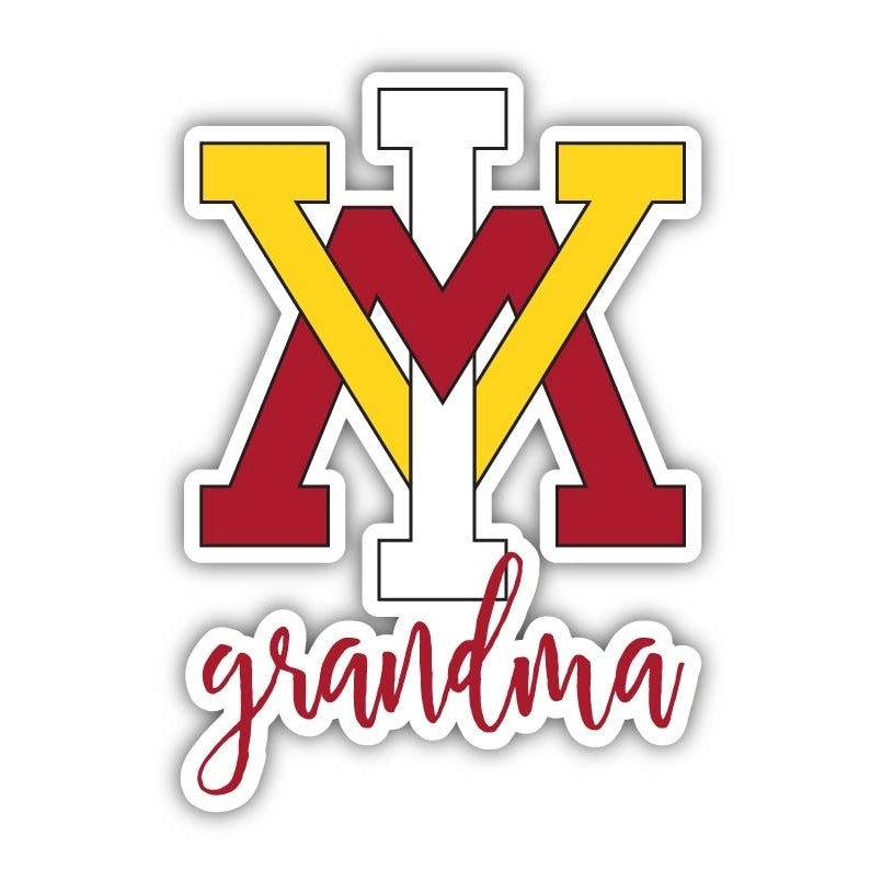 VMI Keydets Proud Grandma 4-Inch NCAA High-Definition Magnet - Versatile Metallic Surface Adornment Image 1