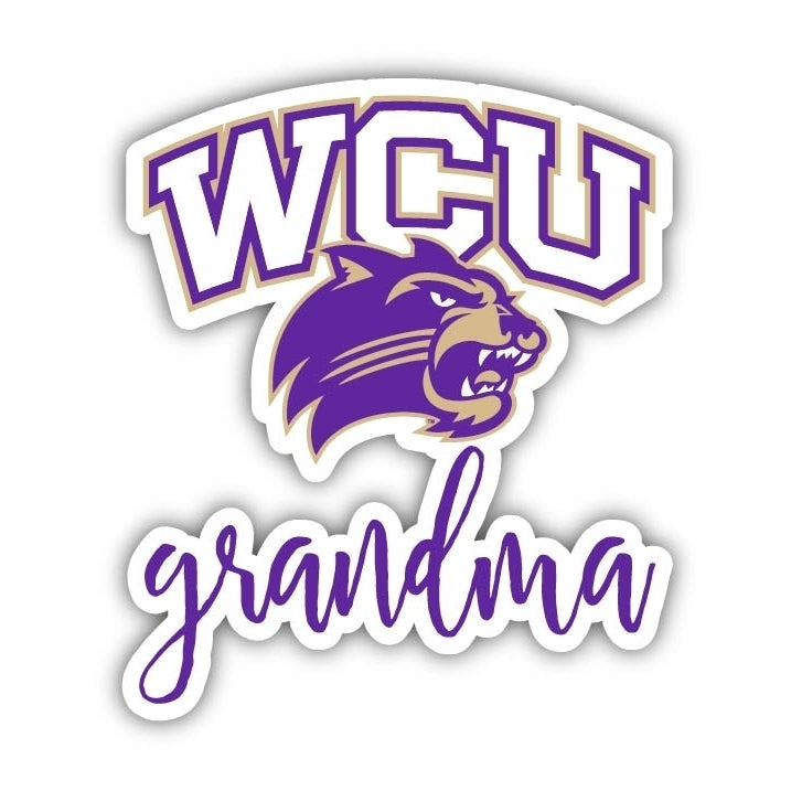 Western Carolina University Proud Grandma 4-Inch NCAA High-Definition Magnet - Versatile Metallic Surface Adornment Image 1