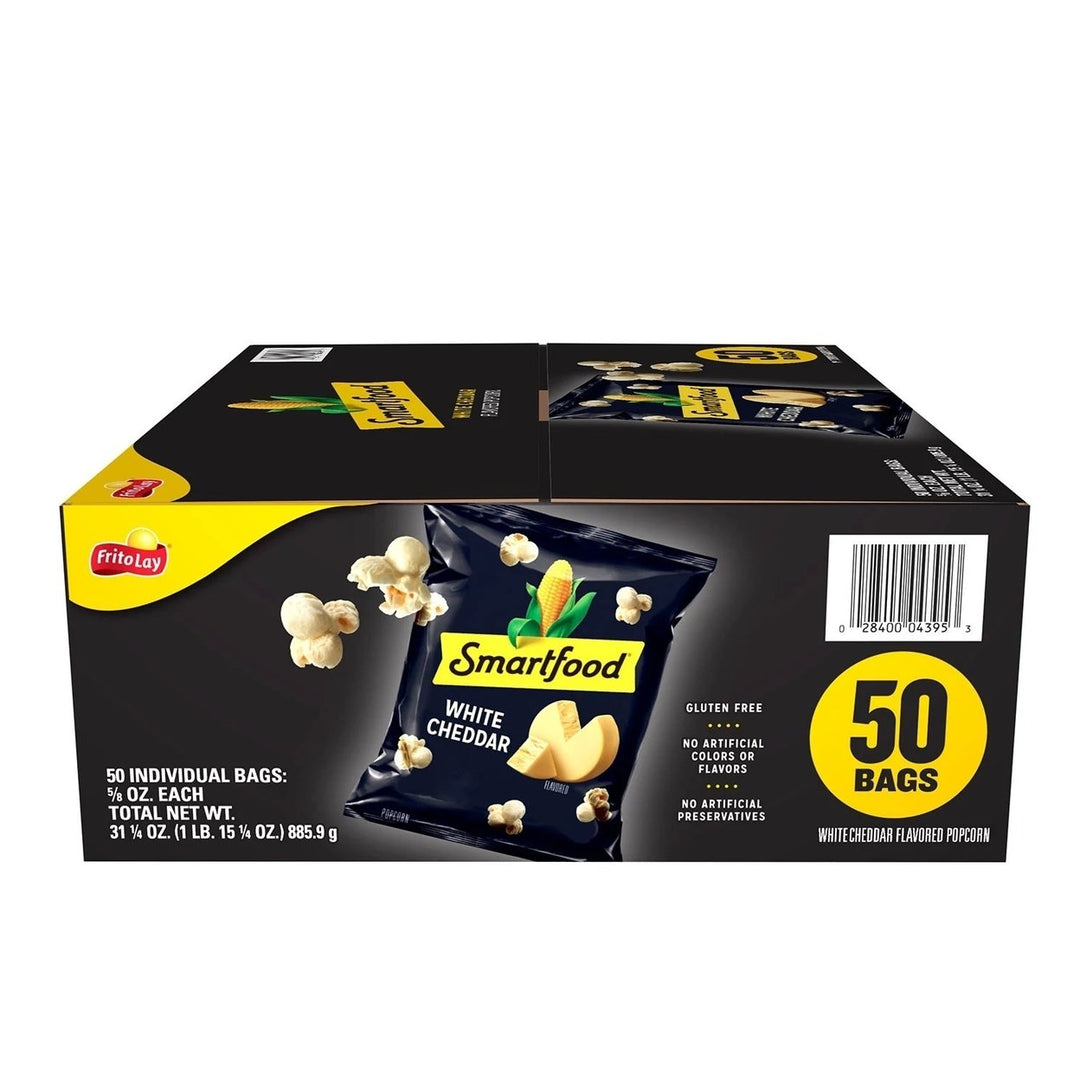 Smartfood White Cheddar Cheese Popcorn 0.625 Ounce (Pack of 50) Image 1