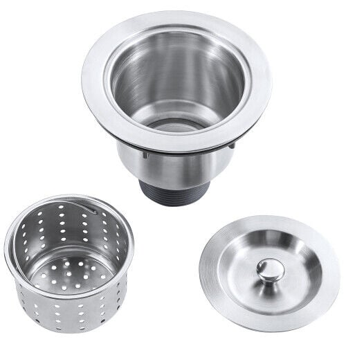 Handmade 30 304Stainless Steel Single Bowl Undermount Kitchen Sink With Faucet Image 4