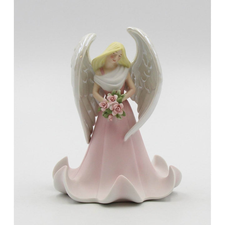 Ceramic Guardian Angel Figurine 4.75" Home Image 3