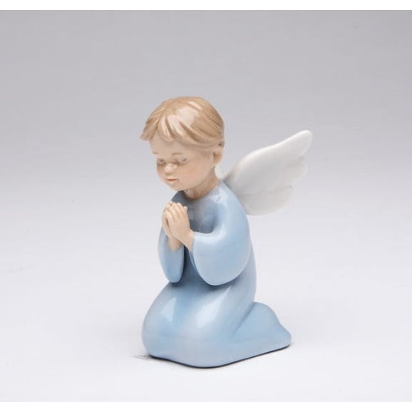 Ceramic Praying Boy Angel Figurine 2in Religious Image 3