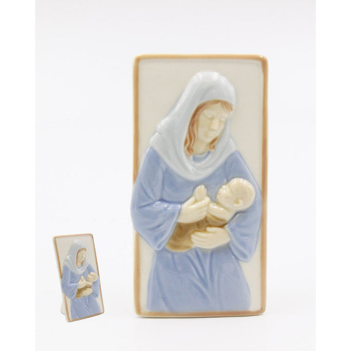 Ceramic Mary Holding Baby Jesus Figurine Home D cor Religious D cor Religious Gift Church D cor, Image 3