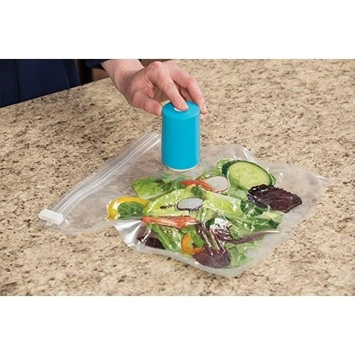 Always Fresh Vacuum Food Sealer + 6 Reusable Bags Image 1
