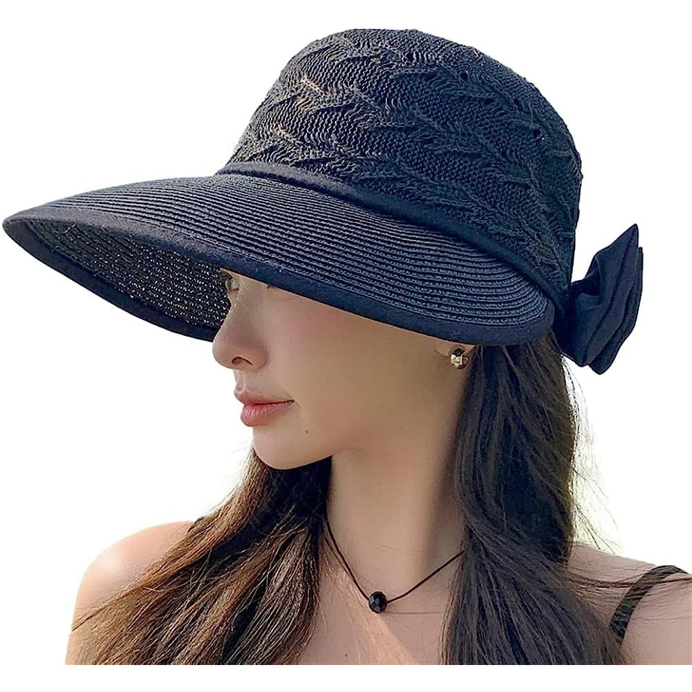 Wide Brim Beach Hats for Women Breathable Sun Hat Bucket Hat Sun Visors Fishing Cap for Travel Picnic Outdoor Summer Image 1