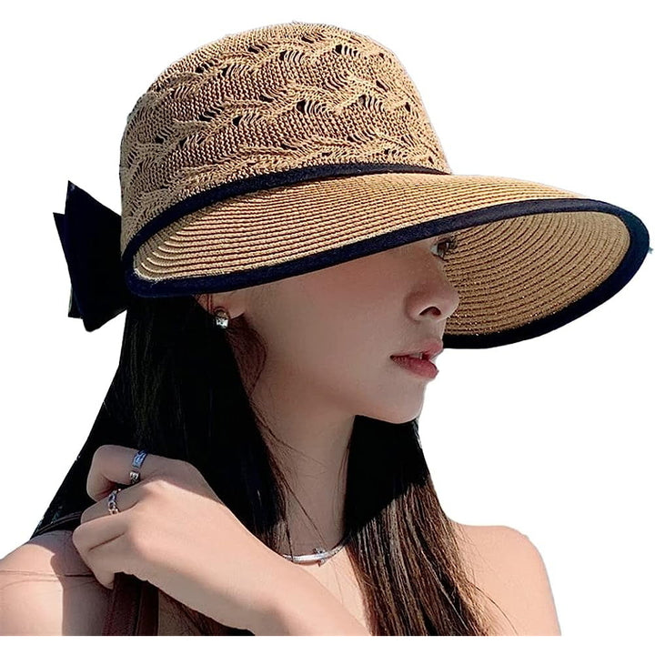 Wide Brim Beach Hats for Women Breathable Sun Hat Bucket Hat Sun Visors Fishing Cap for Travel Picnic Outdoor Summer Image 10