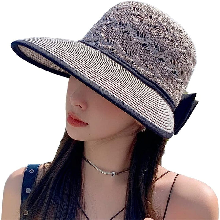 Wide Brim Beach Hats for Women Breathable Sun Hat Bucket Hat Sun Visors Fishing Cap for Travel Picnic Outdoor Summer Image 11