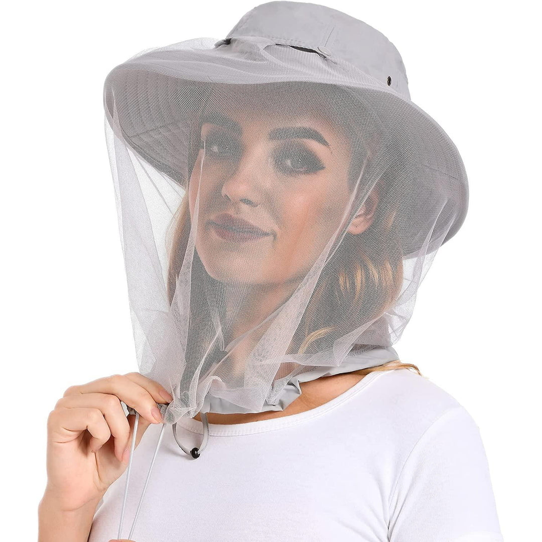 Mosquito Net Hat - Bug Cap UPF 50+ Sun Protection with Hidden Netting Outdoors for Women and Men Image 1