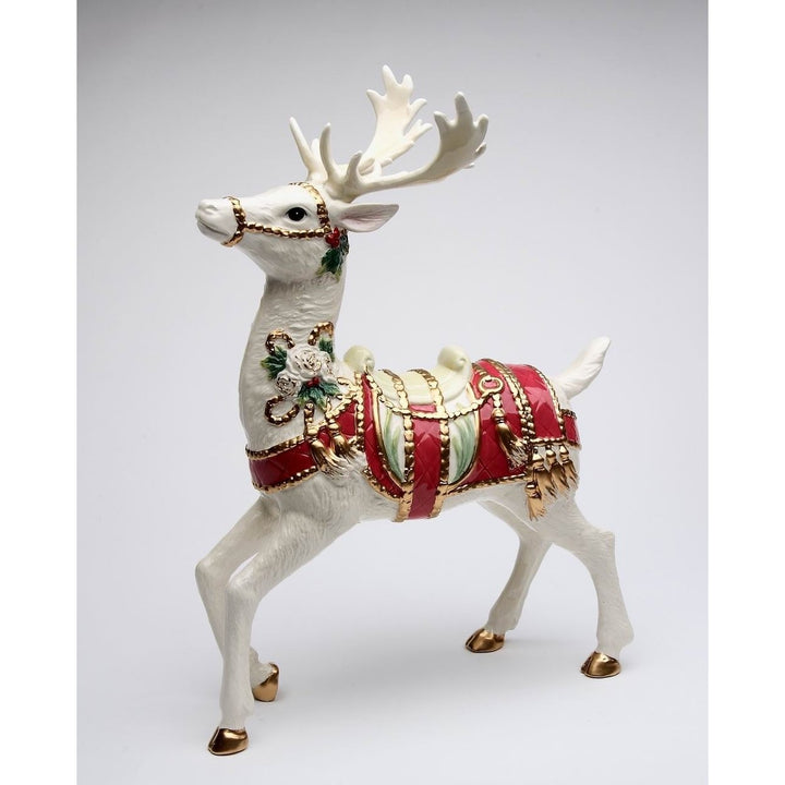 Ceramic Standing Deer 10 1/8 x 5 x 13 3/4 Image 3