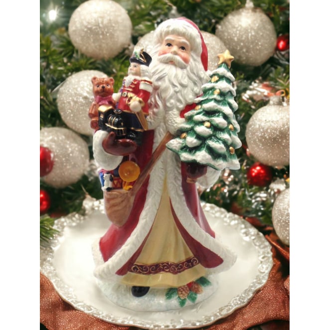 Ceramic Santa Statue 8x6.75x14.875 Image 1