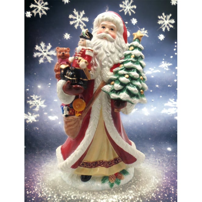 Ceramic Santa Statue 8x6.75x14.875 Image 2