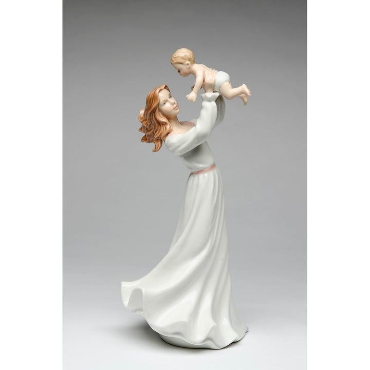 Ceramic Mother Holding Baby Figurine Home D cor , Image 3