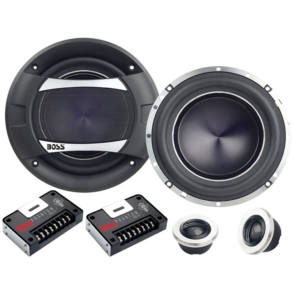 BOSS 6.5" 2-Way Diecast Phantom Series Component Speaker System Image 1