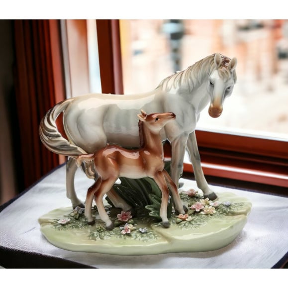 Ceramic Horse First Steps 9.5x5.875x7.5 Farmhouse Gift for Horse Lovers Image 2