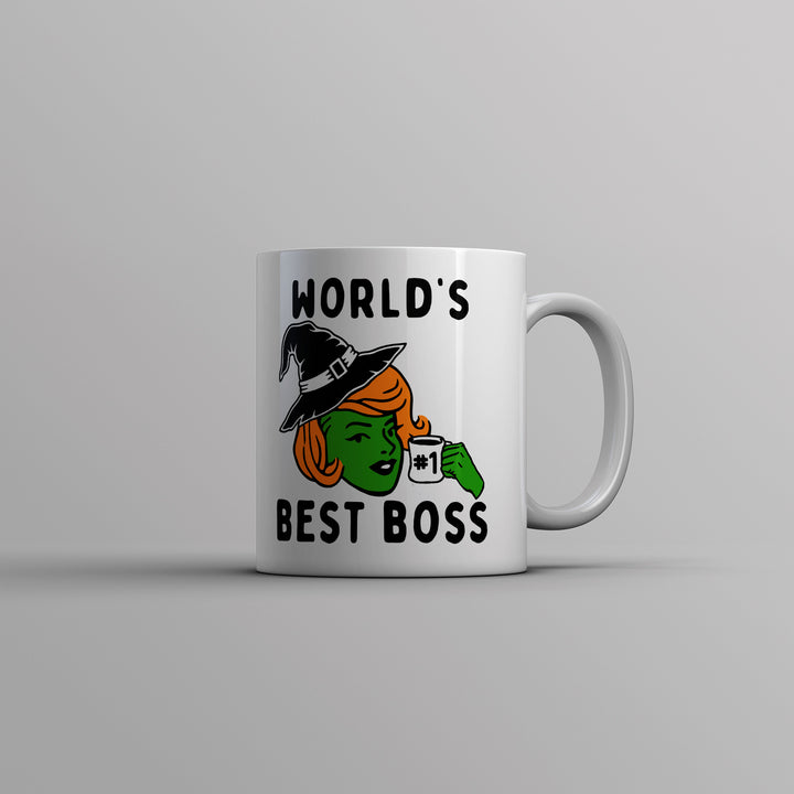 Worlds Best Boss Witch Mug Funny Office Job Sorceress Novelty Cup-11oz Image 1