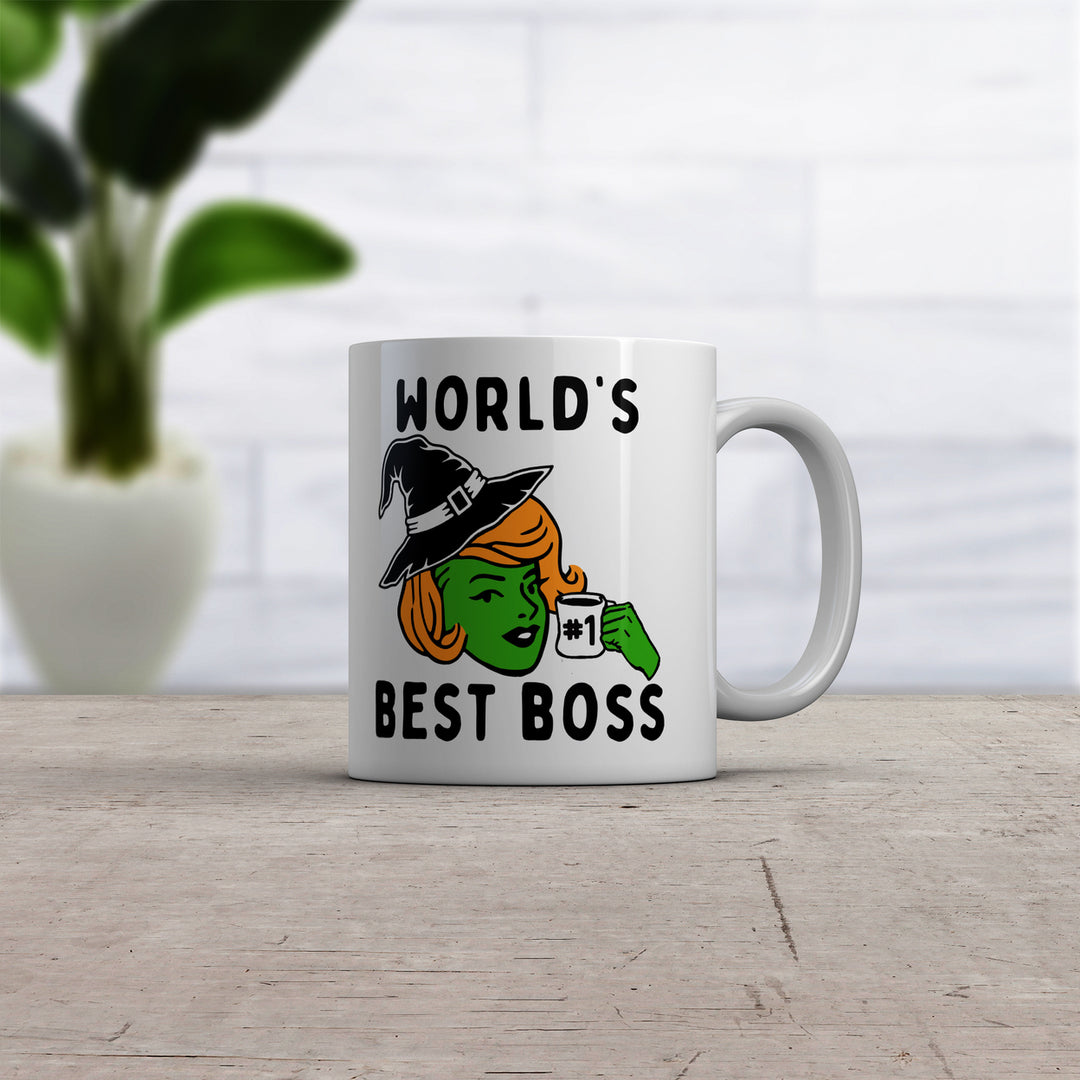 Worlds Best Boss Witch Mug Funny Office Job Sorceress Novelty Cup-11oz Image 2