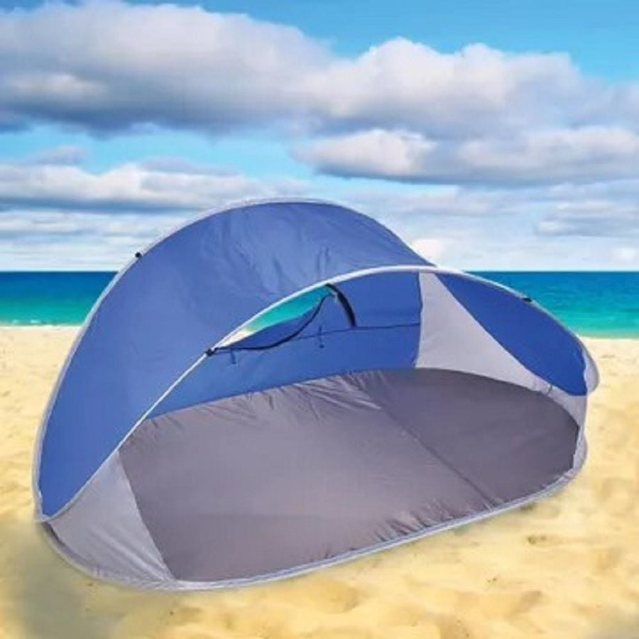 Pop-Up Beach Tent with Carry Bag UV50+ Waterproof Wind Resistant Mesh Window Image 1