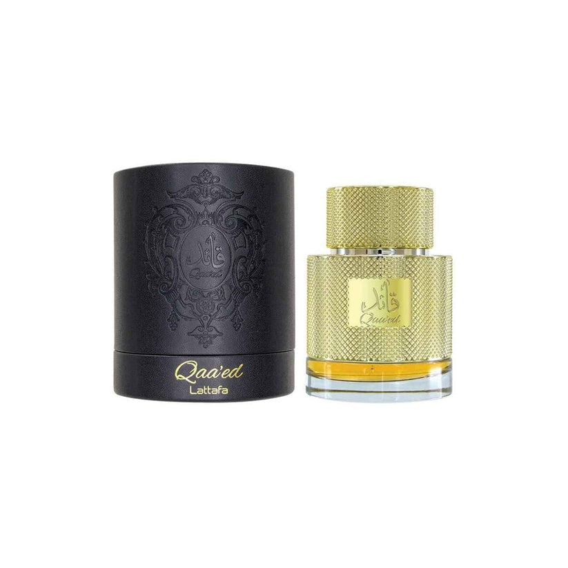 Qaaed by Lattafa EDP Spray 3.4 oz Men Cedar Saffron Agarwood Vanilla Image 1