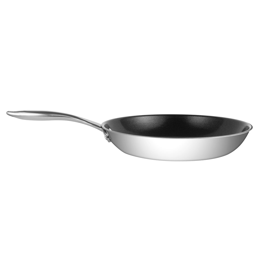 Ozeri Stainless Steel Non-Stick Pan ETERNA PFOA APEO-Free Black Interior 10" Image 8