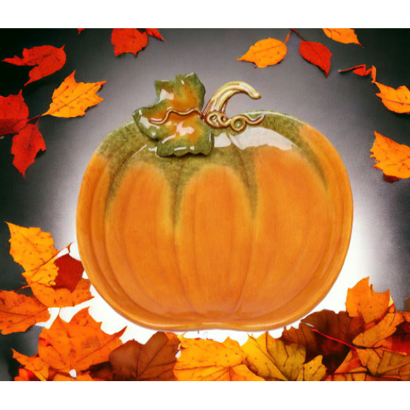 Ceramic Halloween Set Of 4 Pumpkin PlateHome DcorKitchen DcorFall DcorThanksgiving Dcor Image 1