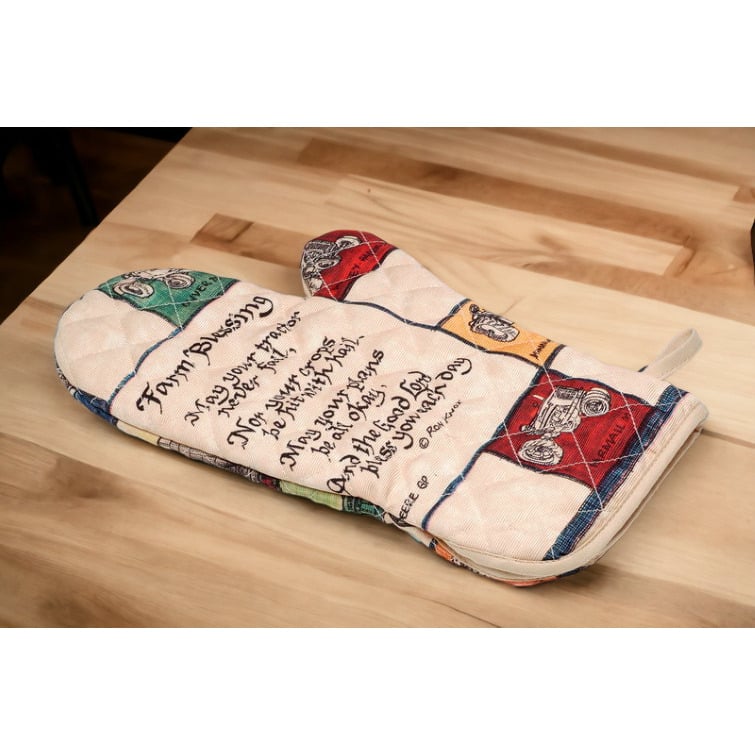 Farm Blessing Oven Mitts 7x13  Mom Image 1