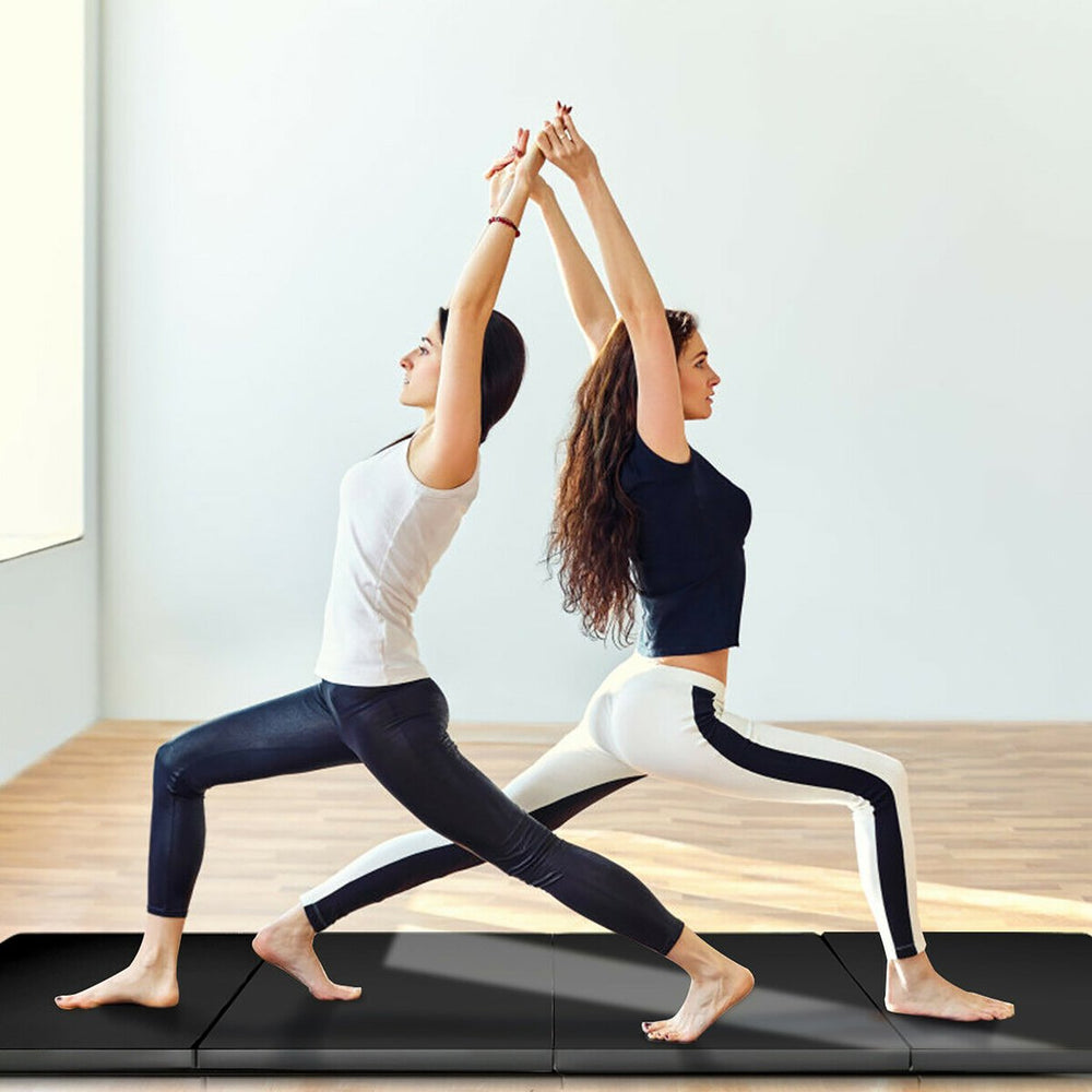 4x8x2" Folding Gymnastic Tumbling Mat w/Handles Fitness Yoga Aerobics Exercise Image 2