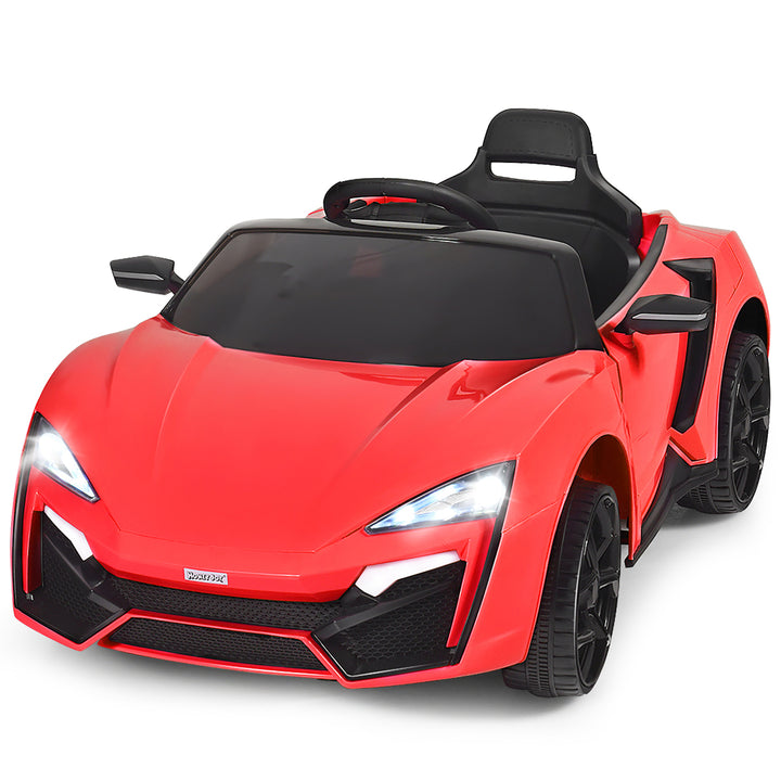 Costway 12V Kids Ride On Car 2.4G RC Electric Vehicle w/ Lights MP3 Openable Doors White\Black\ Red\Pink Image 8